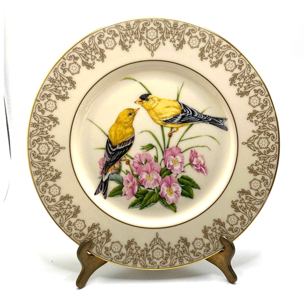 Lenox 1991 Garden Plate Collection  American Goldfinch